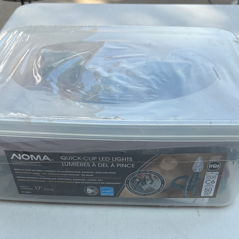 NOMA Quick-Clip LED Lights New Never used 17’ C6 50 LED